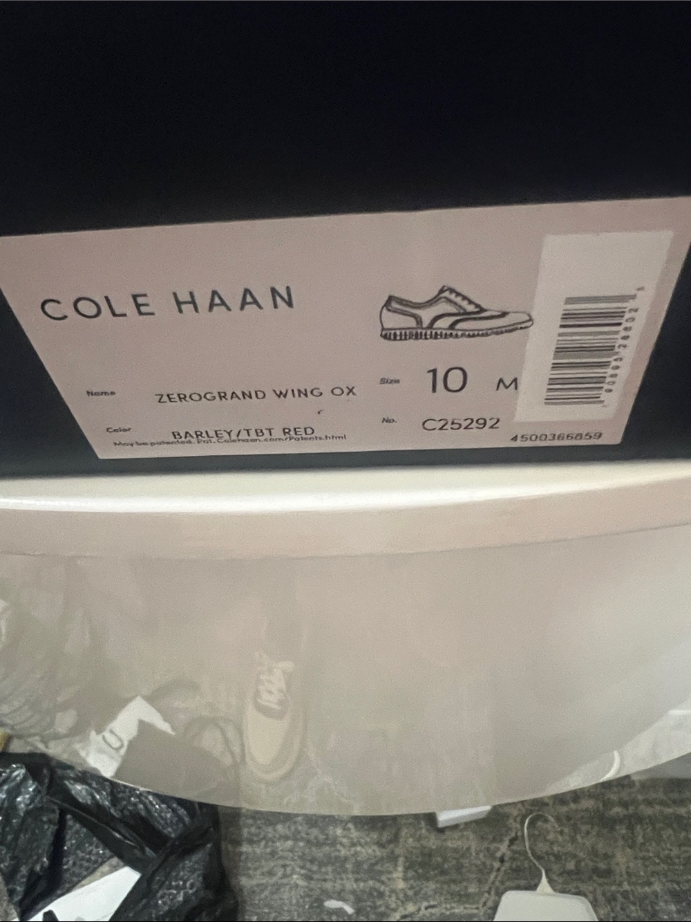 NIB Cole Haan Beige Suede Wingtip Oxford - Picture 3 of 3